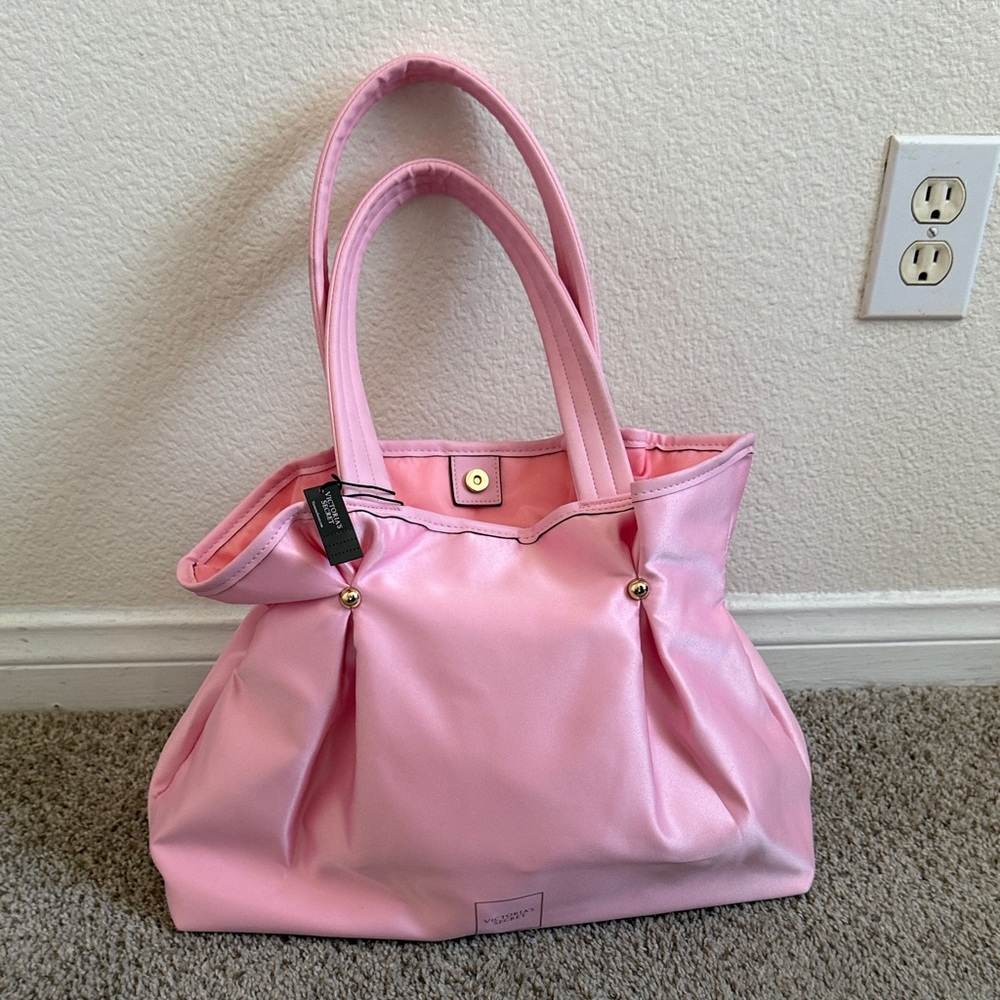 Victoria’s Secret Pink Satin Handbag Y2K Shoulder Bag Coquette